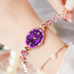 Elegante wasserdichte Quarzuhr für Frauen