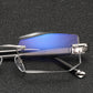 Blue light filter glasses without rand for presumption