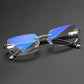 Blue light filter glasses without rand for presumption