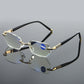 Blue light filter glasses without rand for presumption