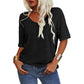 🔥Letzter Tag 63 % Rabatt🔥Einfarbiges Damen-T-Shirt mit V-Ausschnitt – 12 FARBEN