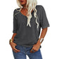 🔥Letzter Tag 63 % Rabatt🔥Einfarbiges Damen-T-Shirt mit V-Ausschnitt – 12 FARBEN