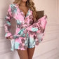 📣👗2025 New model Limited Drop 50% OFF📣Women's Fashion Floral Waisted Long Sleeve Dresses
