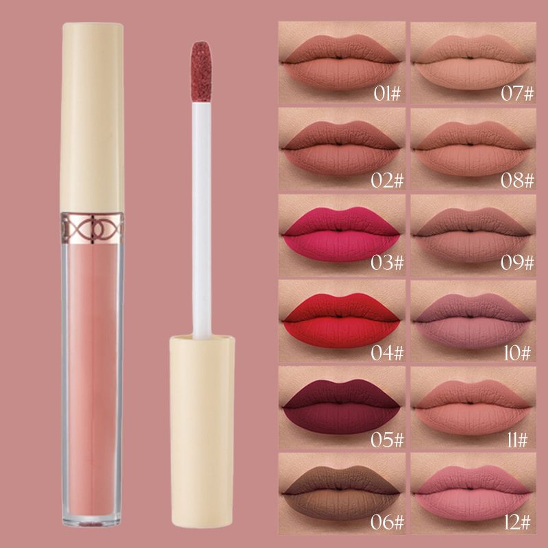 🔥Solange der Vorrat reicht 40 % Rabatt!🎉12 Farben Samtiger, matter Flüssig-Lippenstift