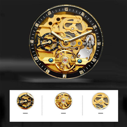 ⏳Oferta especial por tiempo limitado⌛ Reloj esqueleto mecánico de lujo para hombre.