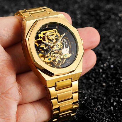 ⏳Oferta especial por tiempo limitado⌛ Reloj esqueleto mecánico de lujo para hombre.