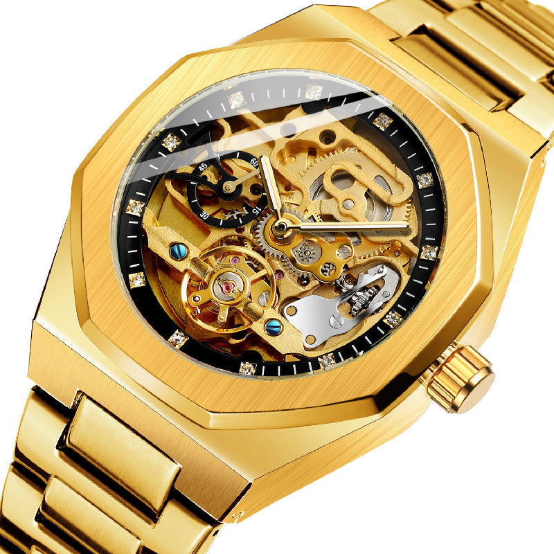 ⏳Oferta especial por tiempo limitado⌛ Reloj esqueleto mecánico de lujo para hombre.