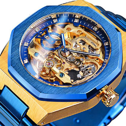 ⏳Oferta especial por tiempo limitado⌛ Reloj esqueleto mecánico de lujo para hombre.