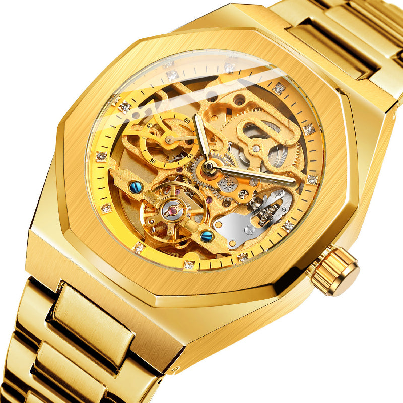 ⏳Oferta especial por tiempo limitado⌛ Reloj esqueleto mecánico de lujo para hombre.