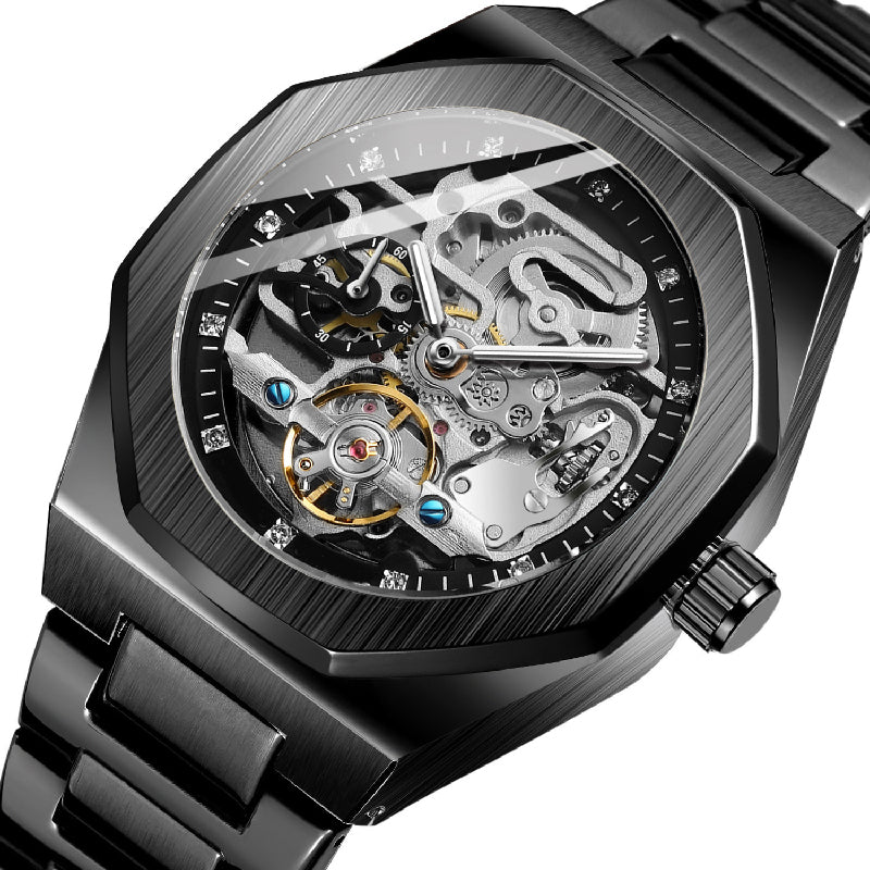 ⏳Oferta especial por tiempo limitado⌛ Reloj esqueleto mecánico de lujo para hombre.