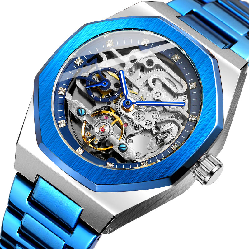 ⏳Oferta especial por tiempo limitado⌛ Reloj esqueleto mecánico de lujo para hombre.