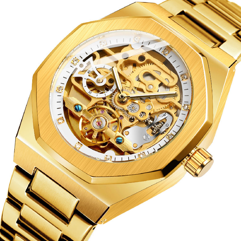 ⏳Oferta especial por tiempo limitado⌛ Reloj esqueleto mecánico de lujo para hombre.