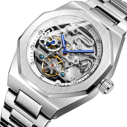 ⏳Oferta especial por tiempo limitado⌛ Reloj esqueleto mecánico de lujo para hombre.