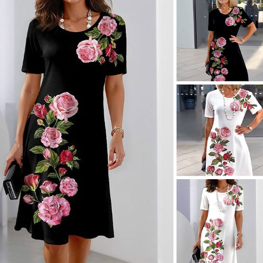 🌸spring specials💐 Rose Bloom short-sleeved dress