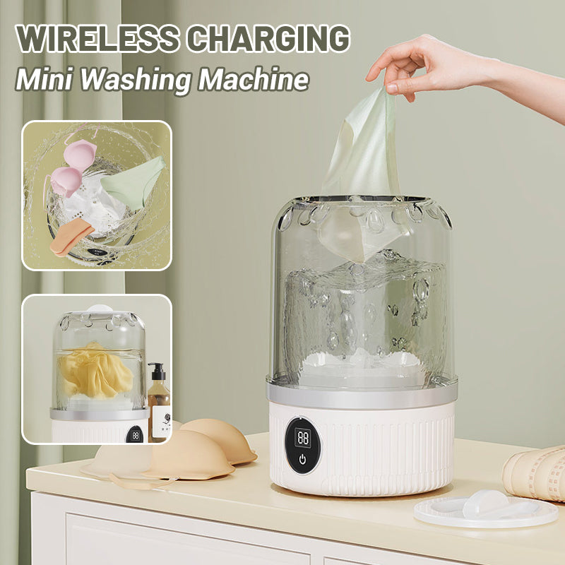 Mini-machine à laver avec fonction de charge sans fil