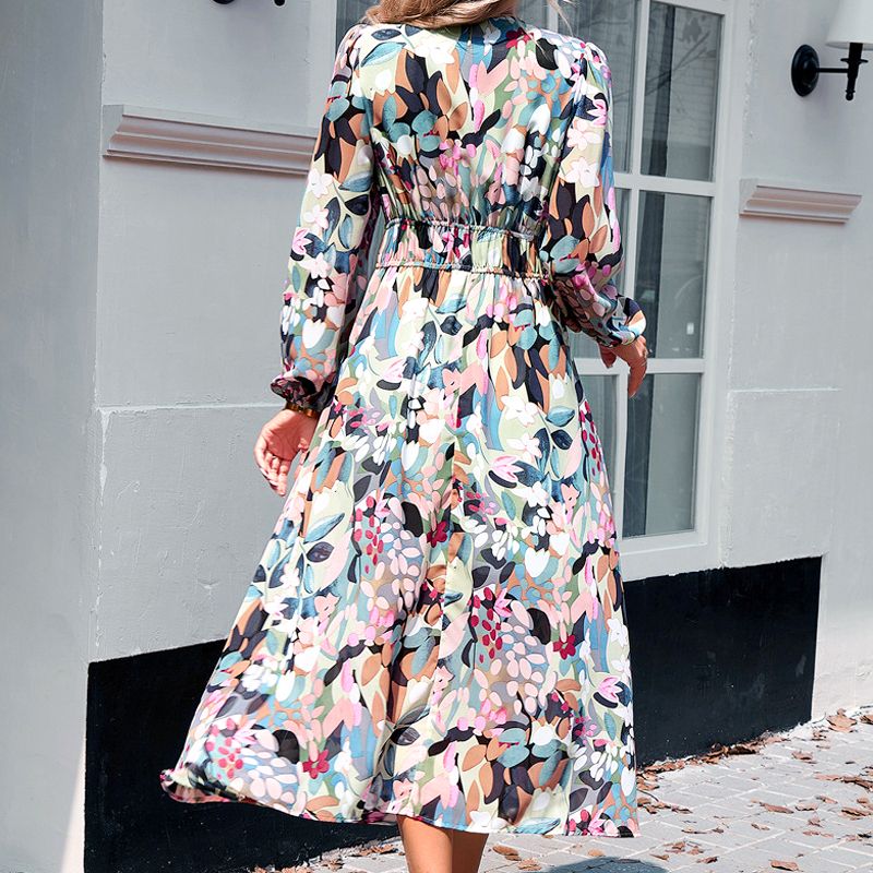 🔥Printed Casual V-Neck Boho Dress for Women🔥