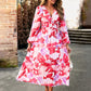 🔥Bedrucktes lässiges Boho-Kleid mit V-Ausschnitt für Frauen🔥
