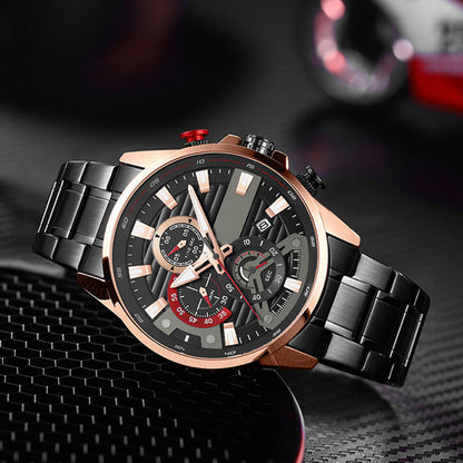 ⌚Orologio da uomo con cinturino in acciaio al quarzo