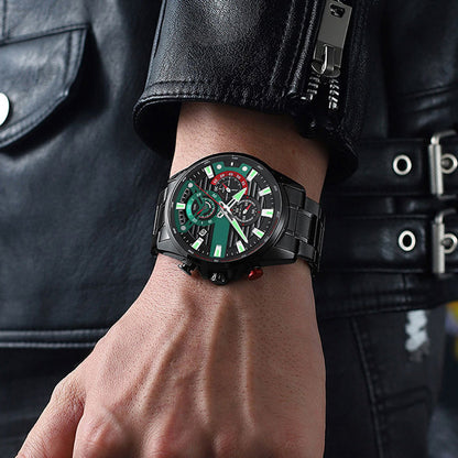 ⌚Orologio da uomo con cinturino in acciaio al quarzo