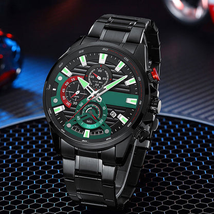 ⌚Orologio da uomo con cinturino in acciaio al quarzo