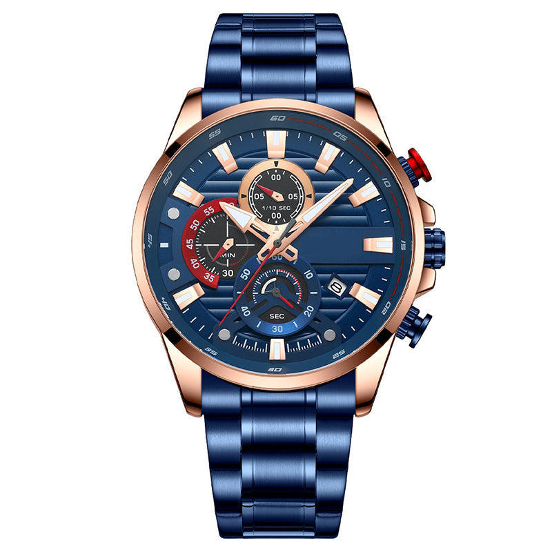 ⌚Orologio da uomo con cinturino in acciaio al quarzo