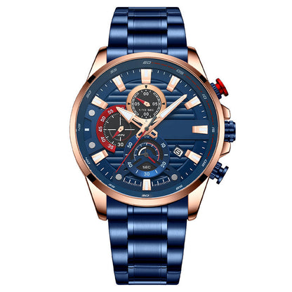 ⌚Orologio da uomo con cinturino in acciaio al quarzo
