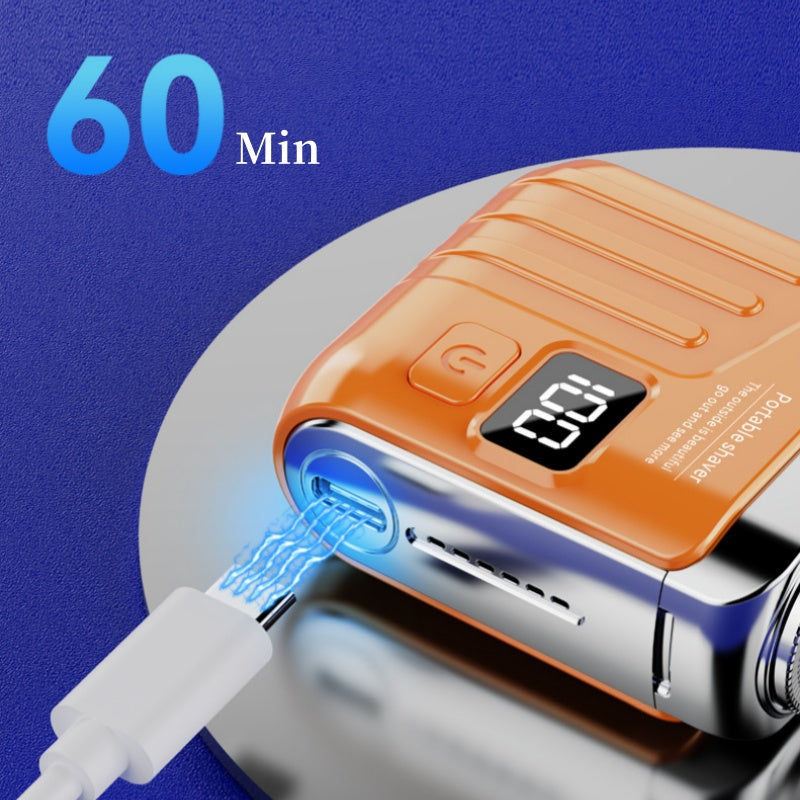 ✨Nuovo arrivo 2025✨Mini rasoio elettrico impermeabile da uomo con display a LED