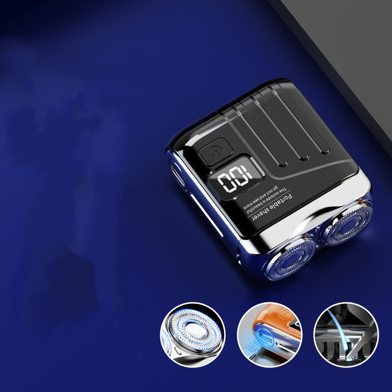 ✨Nuovo arrivo 2025✨Mini rasoio elettrico impermeabile da uomo con display a LED