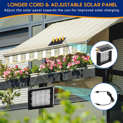 🦟 JETZT 50 % RABATT! ☀️ Leistungsstarker Solar-Insektenvernichter mit 3500 V – für drinnen und draußen, wasserdicht und chemiefrei für wirksamen Schutz 🏠