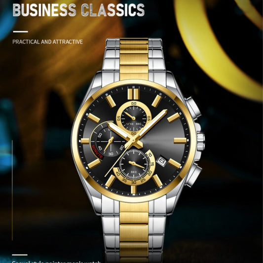 🔥Men's stainless steel business watch ✈️Free Shipping