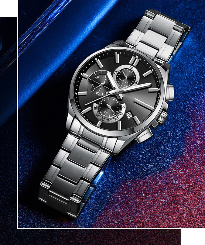 🔥Herren-Edelstahl-Business-Armbanduhr ✈️kostenloser Versand