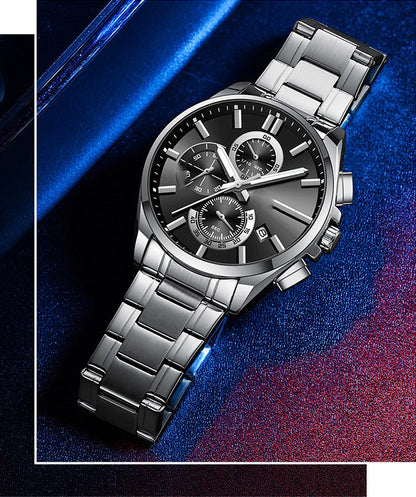 🔥Herren-Edelstahl-Business-Armbanduhr ✈️kostenloser Versand