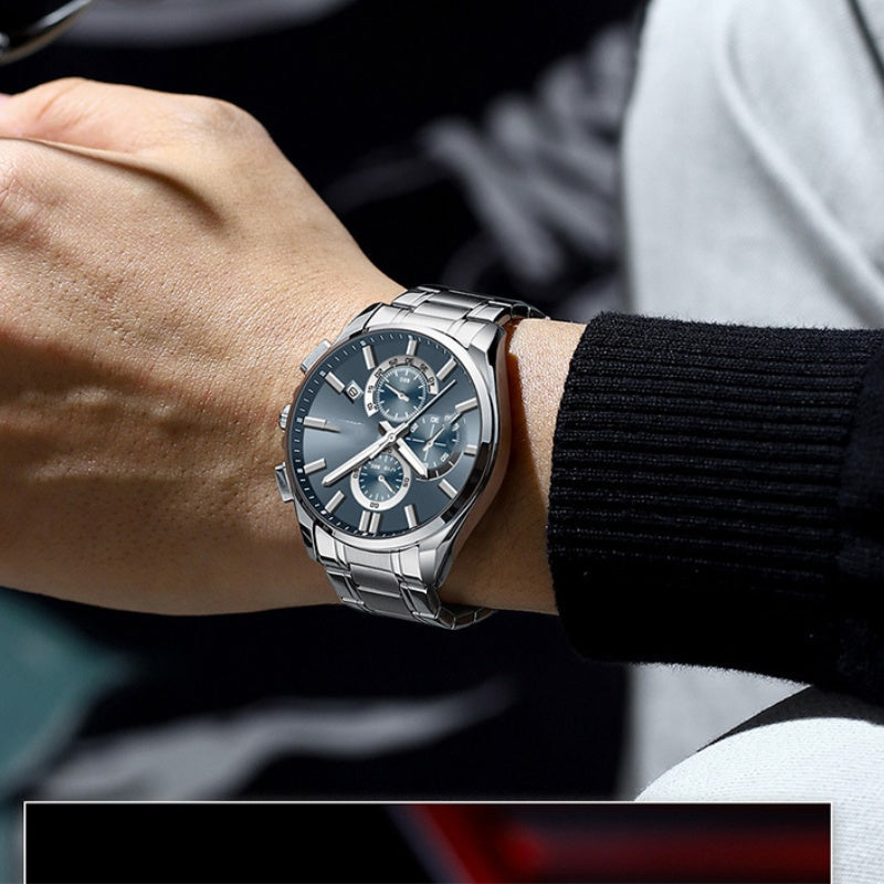 🔥Herren-Edelstahl-Business-Armbanduhr ✈️kostenloser Versand