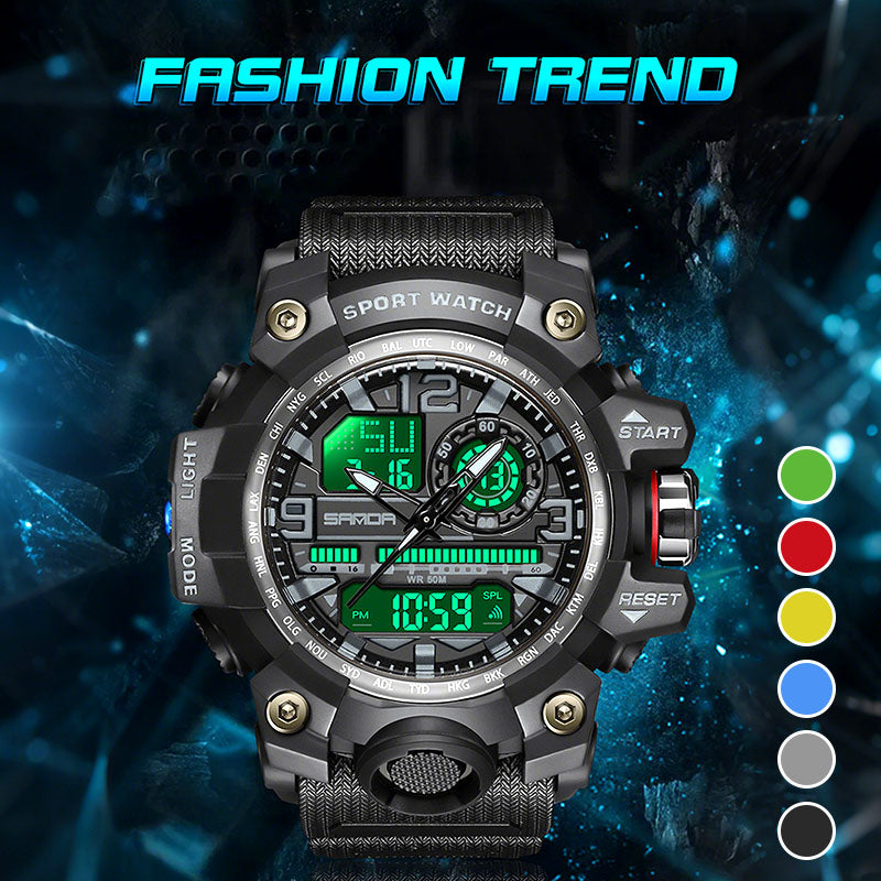 💦⌚ 50% RABATT! 100m Wasserdichte Herrenuhr mit Leuchtmasse & Multifunktionen – Robust, sportlich & alltagstauglich ✨