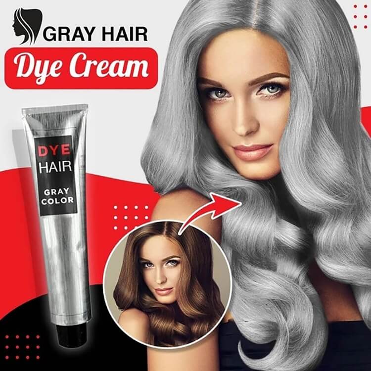 🔥2025 Los colores de cabello más populares🔥Crema colorante para cabello gris