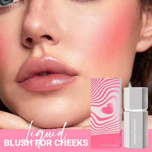 Light, long -lasting liquid blush for the cheeks