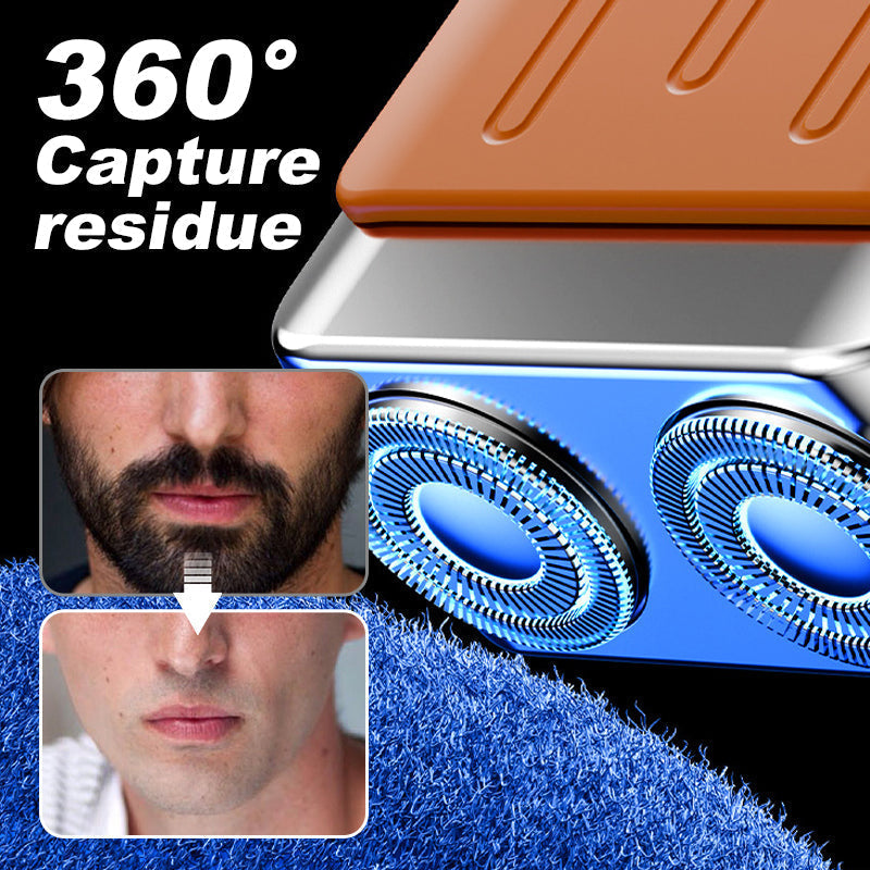 🔥Bestseller-Neuheit❤️‍🔥 Tragbarer elektrischer Mini-Rotationsrasierer für Männer