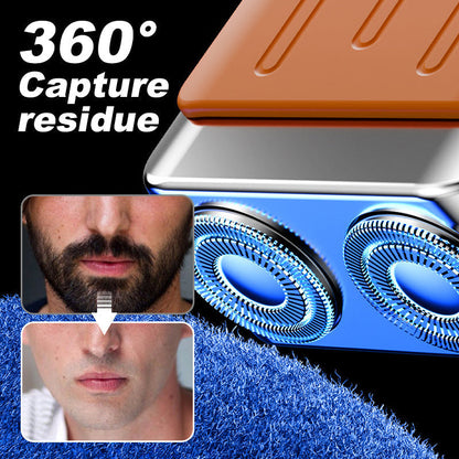 🔥Bestseller-Neuheit❤️‍🔥 Tragbarer elektrischer Mini-Rotationsrasierer für Männer