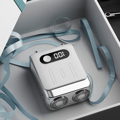 🔥Bestseller-Neuheit❤️‍🔥 Tragbarer elektrischer Mini-Rotationsrasierer für Männer