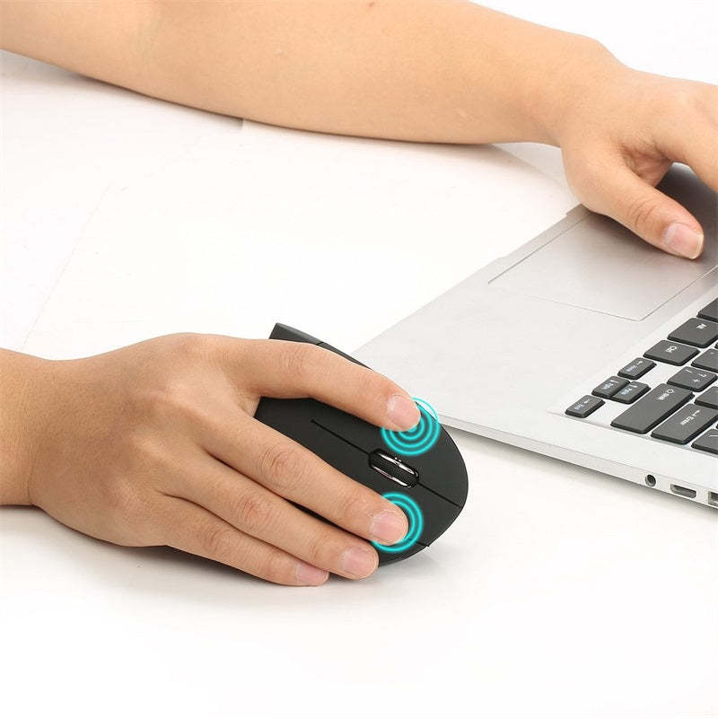 🖱Mouse ottico verticale ergonomico, wireless e ricaricabile tramite USB