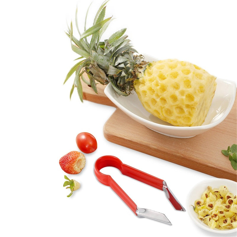 Multifunktionell rostfritt stål-anana-ögonborttagare
