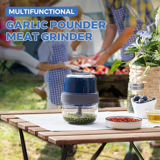Multifunctional garlic wolf and meat grinder