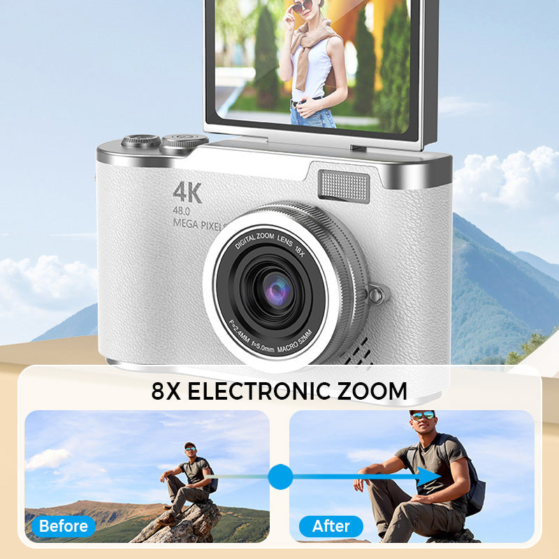 📷4K HD Flip-Screen Digitalkamera