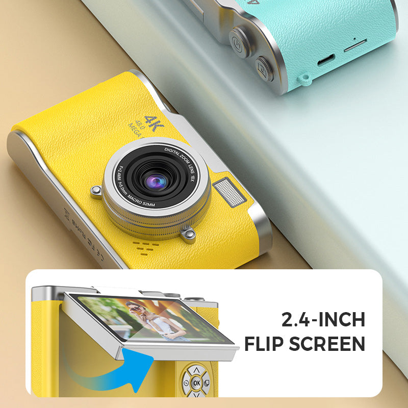 📷4K HD Flip-Screen Digitalkamera