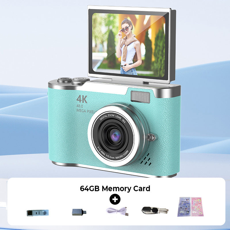 📷4K HD Flip-Screen Digitalkamera