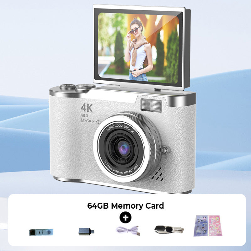 📷4K HD Flip-Screen Digitalkamera