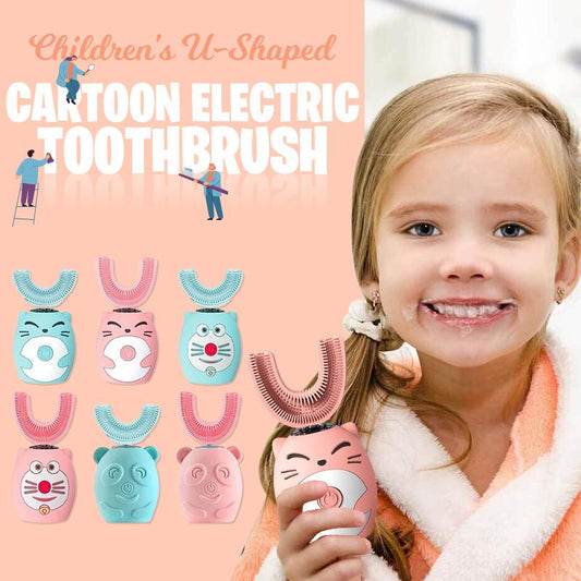 🦷U-shaped children's electric toothbrush (cartoon)