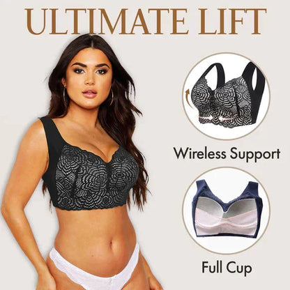 🌟Reggiseno in pizzo senza cuciture Ultimate Lift Stretch Full Shape (3 pezzi)