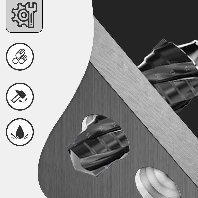 Offerta a tempo limitato ⏳ Set di punte a gradini per scanalature a spirale (5 pezzi) in elevata durezza