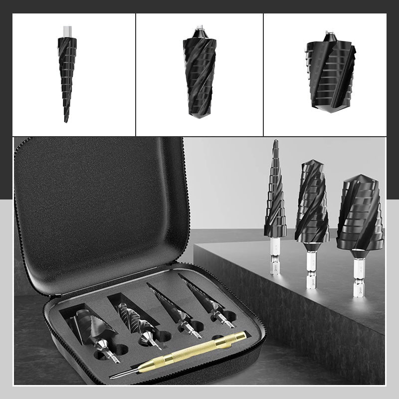 Offerta a tempo limitato ⏳ Set di punte a gradini per scanalature a spirale (5 pezzi) in elevata durezza